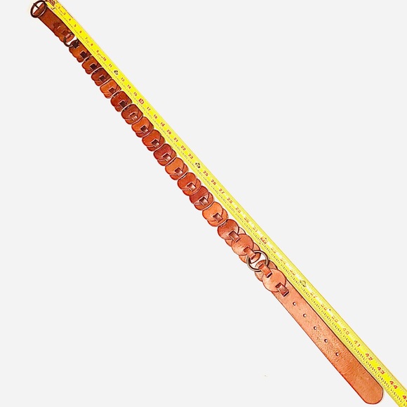 Fossil Leather Circle Link Belt - Picture 6 of 7